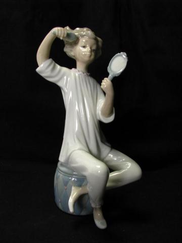 Appraisal: Two Lladro Figurines including Doctor with scalpel and girl with