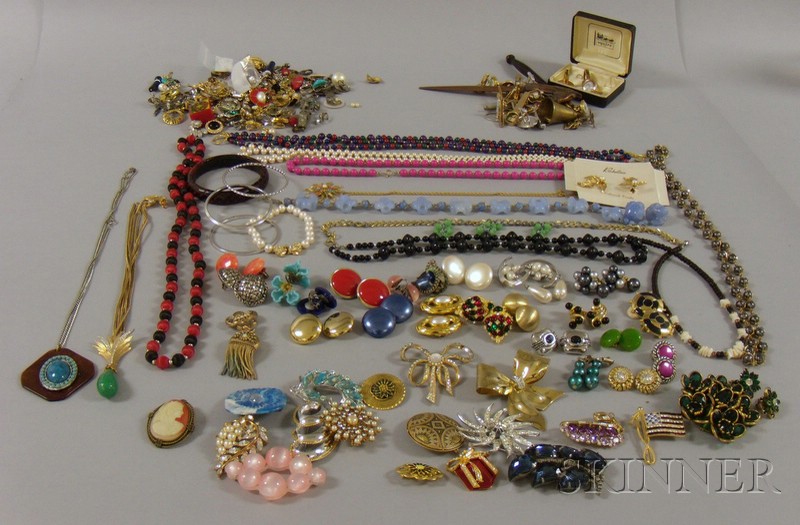 Appraisal: Large Group of Assorted Costume Jewelry makers include Kramer Carol