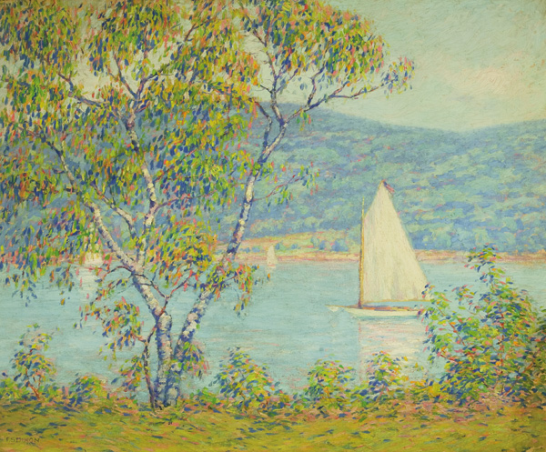 Appraisal: DIXON FRANCIS STILLWELL American - A Summer Sail oil on