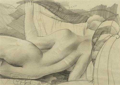 Appraisal: BOSSHARD RODOLPHE TH OPHILE Morges - Chardonne Reclining female nude