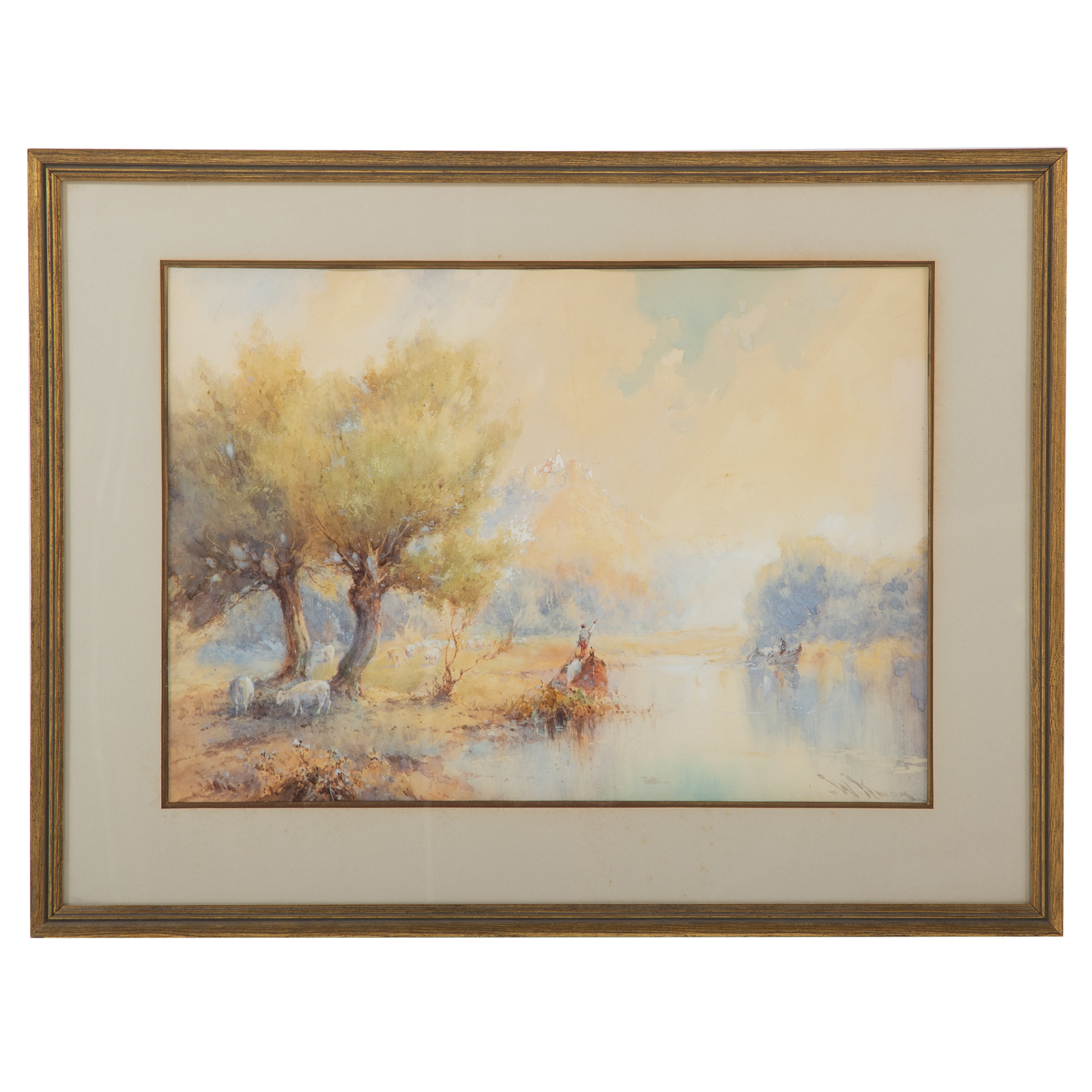 Appraisal: WILLIAM DUNN KNOX MISTY LANDSCAPE WATERCOLOR Australian - Watercolor on