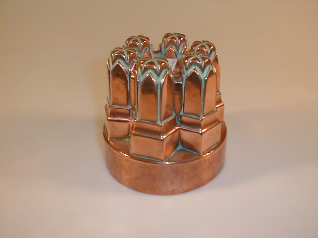 Appraisal: A Victorian copper castle type jelly mould