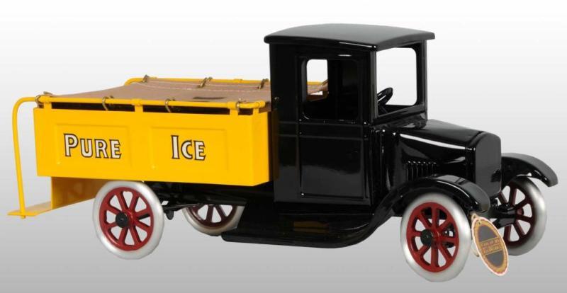 Appraisal: Pressed Steel Flivver Pure Ice Truck Description Cowdery Toy Works