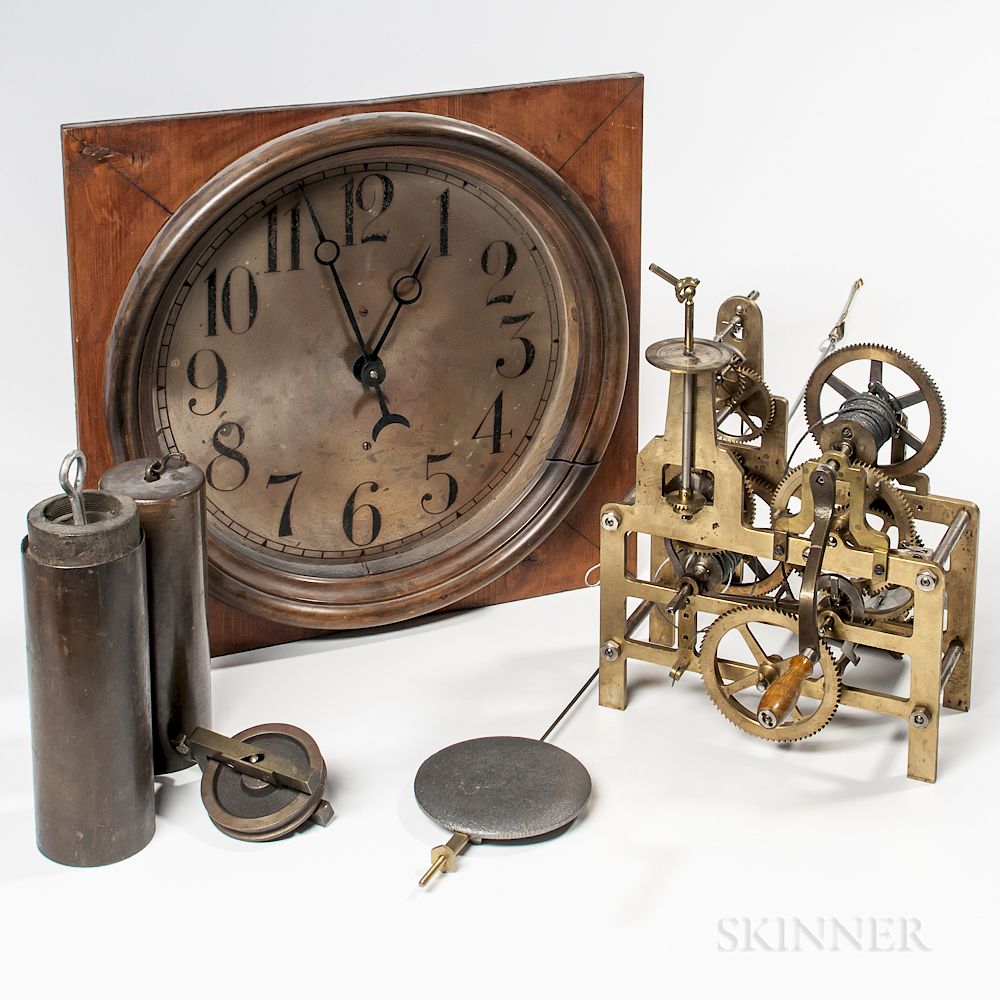 Appraisal: Miniature Striking Street Clock and Dial Miniature Striking Street Clock