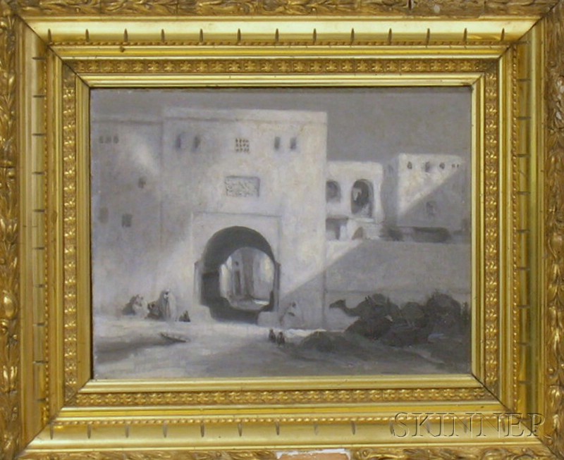 Appraisal: Framed th th Century Continental School Oil on Board en