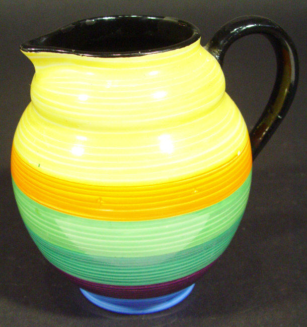 Appraisal: Art Deco Carltonware china jug with hand painted decoration printed