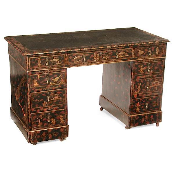 Appraisal: Chinoiserie Ladies Desk th c Chinoiserie Ladies Desk th c