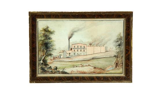 Appraisal: UNION STARCH FACTORY AMERICAN ND-HALF TH CENTURY Watercolor on paper