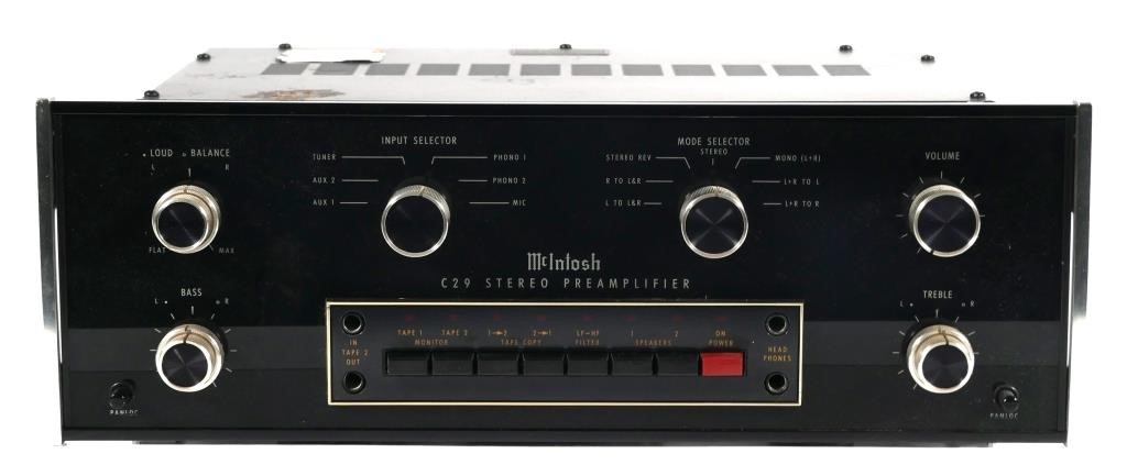 Appraisal: McIntosh C solid state stereo preamplifier Serial BZ Approx lbs