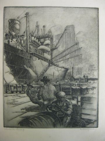 Appraisal: Lot of Etchings unframed various artist including James Swann Kurt