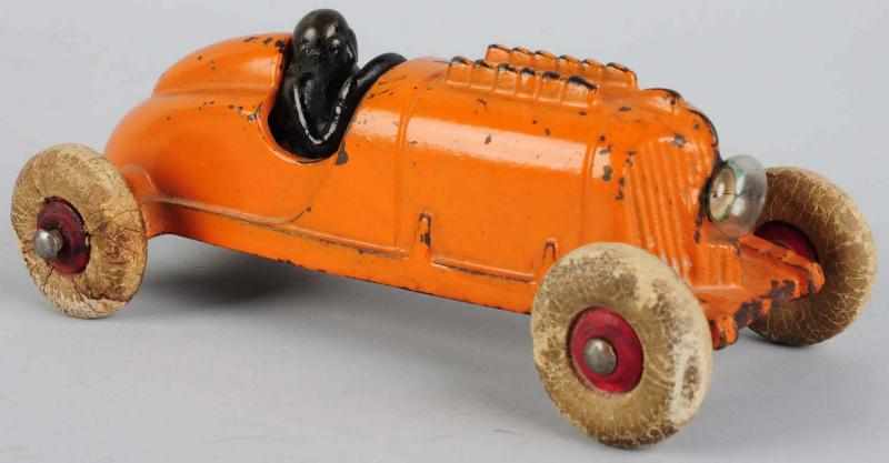 Appraisal: Cast Iron Hubley Race Car Toy American Scarce model with