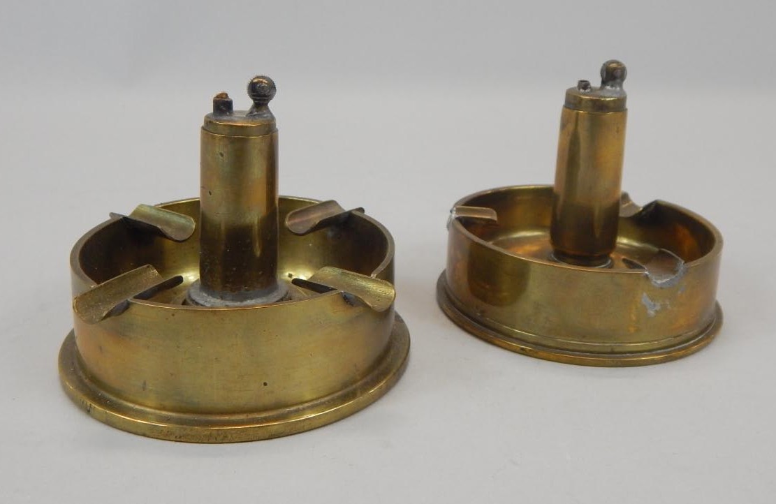 Appraisal: Two items of World War II Trench Art each converted