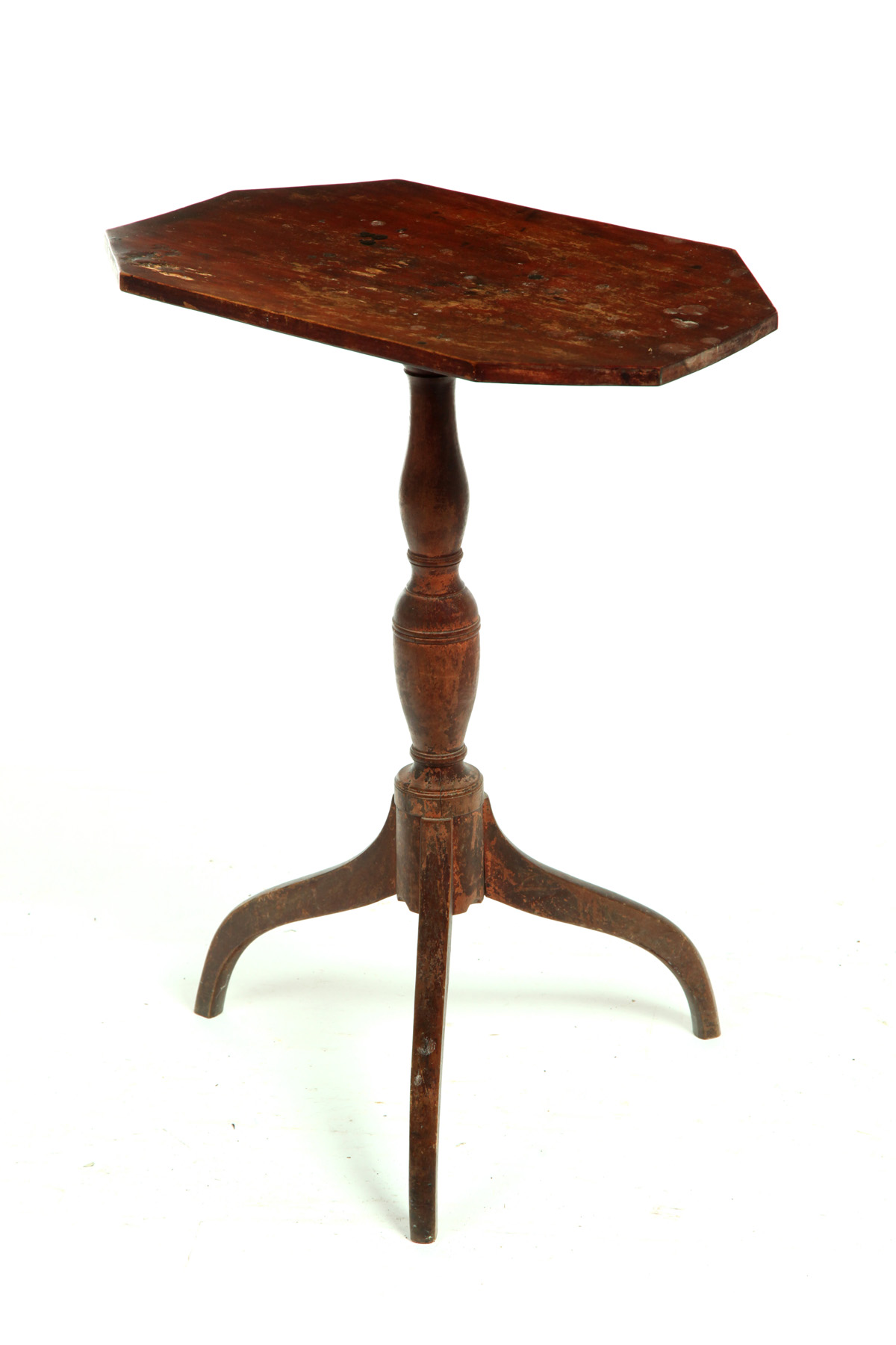 Appraisal: FEDERAL TILT-TOP CANDLESTAND New England early th century birch Octagonal