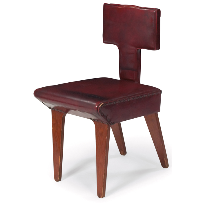 Appraisal: Nathan Lerner chair by Popular Home s molded plywood form