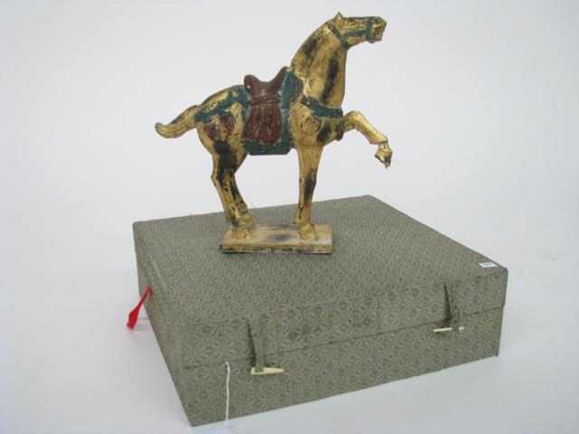 Appraisal: A hand carved Chinese T'ANG horse hand crafted for Yi