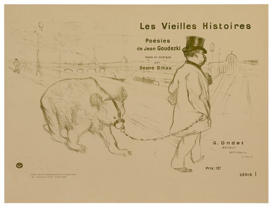 Appraisal: HENRI DE TOULOUSE LAUTREC - LES VIEILLES HISTOIRES x inches