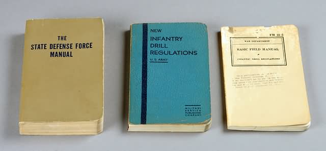 Appraisal: Manuals including Infantry Drill Regulations Field Manual and State Defense