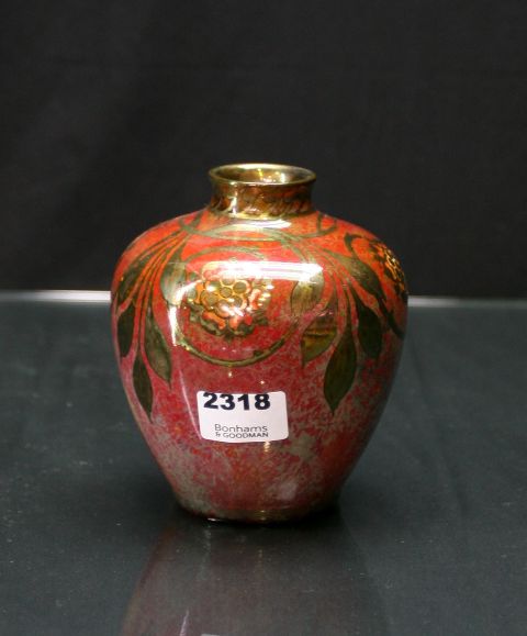 Appraisal: A Pilkington Royal Lancastrian lustre vase by Gwladys Rodgers painted