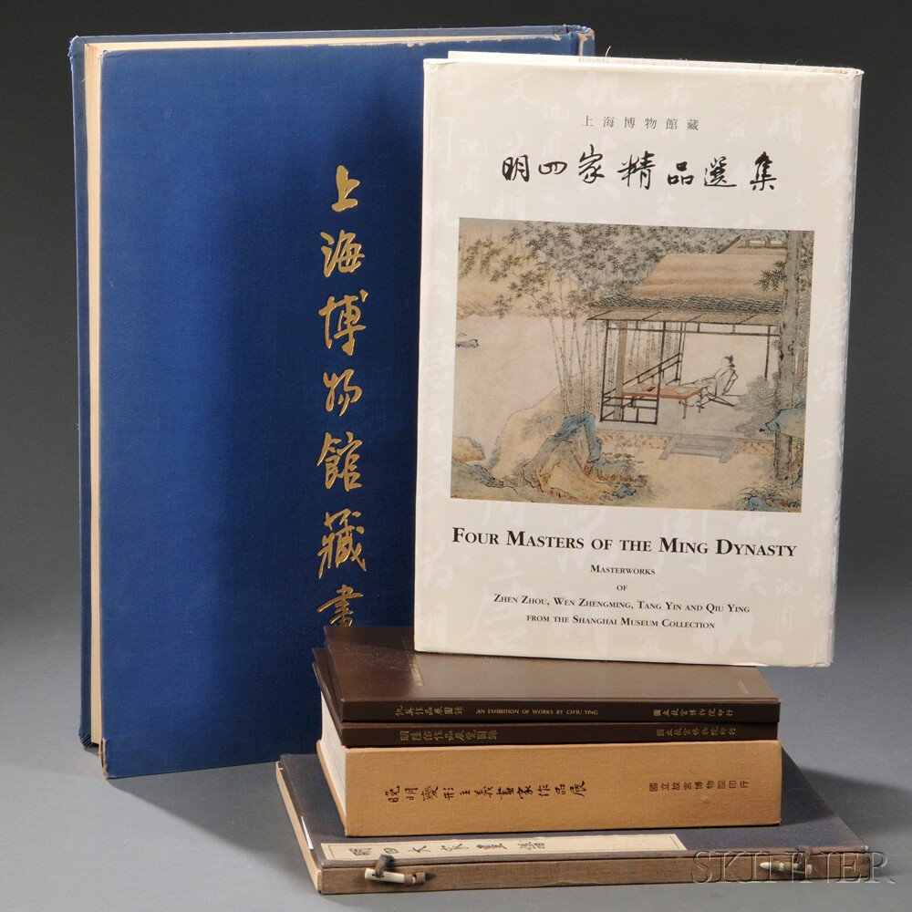 Appraisal: Six Books on Chinese Paintings including Shanghai Museum Four Masters