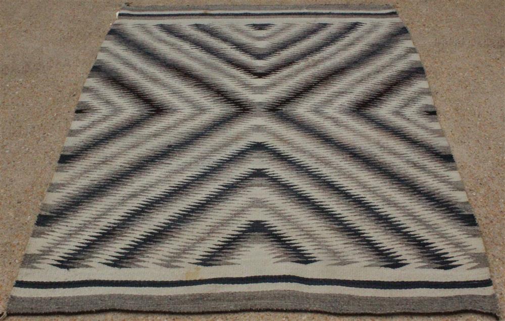 Appraisal: NATIVE AMERICAN RUG Native American rug Navaho wool approx '