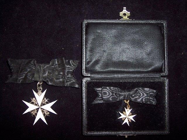 Appraisal: Order of St John of Jerusalem Lady's Officer's Cross silver