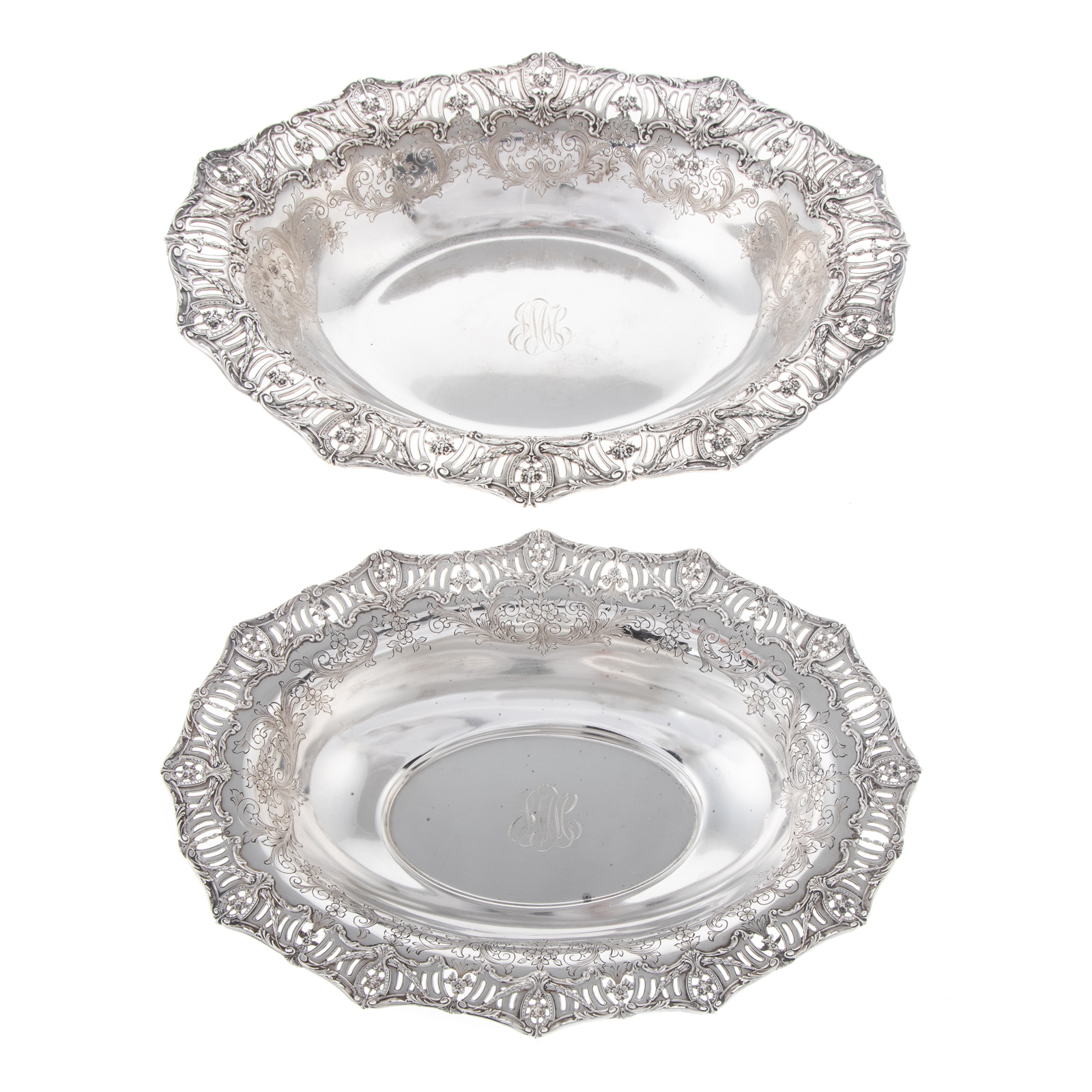 Appraisal: TWO GRAFF WASHBOURNE DUNN STERLING SIDE DISHES New York NY