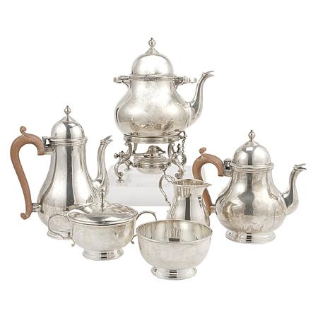 Appraisal: Sterling Silver Six-Piece Tea and Coffee Service Estimate -