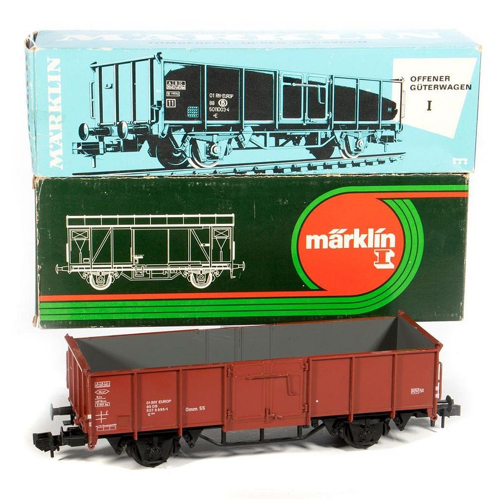 Appraisal: Marklin Gauge Box Car Gondola Gondola no box Marklin Gauge