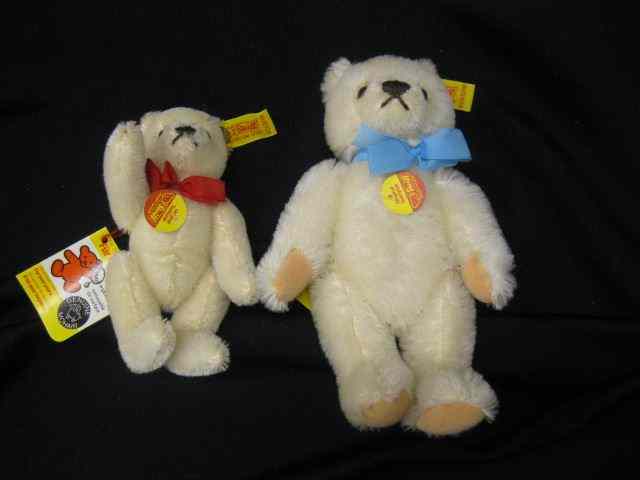 Appraisal: Steiff Teddy Bears ivory fur tallest is '' excellent