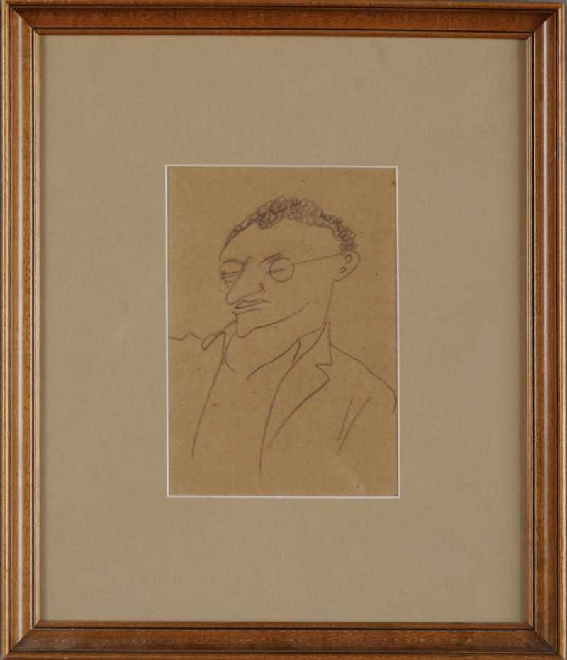 Appraisal: ATTRIBUTED TO BEN SHAHN PORTRAIT OF IRVING PLUNGIAN HEAD OF