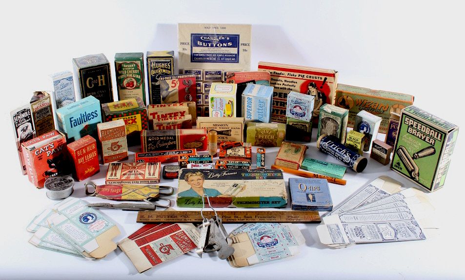 Appraisal: Collection of Early To Mid-Century Packaging For your bidding pleasure