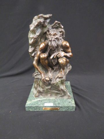 Appraisal: Bronze Statue Paleolithic Man after Frederic Remington his only non-Western