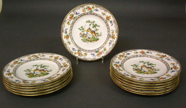 Appraisal: Twelve Spode Copeland china plates for Tiffany Co NY diam