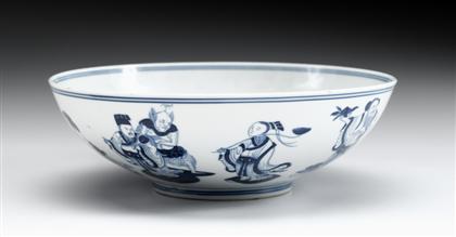 Appraisal: Chinese blue and white porcelain bowl guangxu mark and of