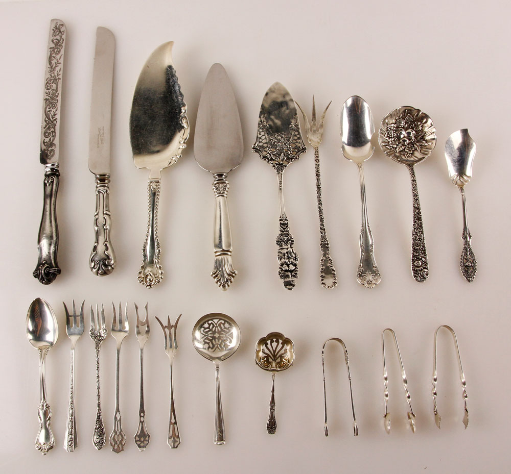 Appraisal: - Misc Sterling Serving Items Lot of twenty miscellaneous sterling