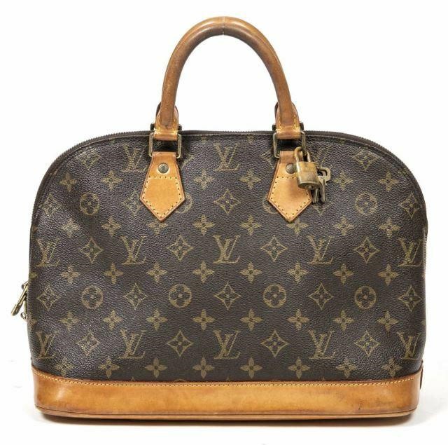 Appraisal: Louis Vuitton Alma PM handbag in brown and tan monogram