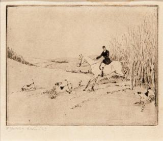 Appraisal: Edward King - Two Etchings The Master's Daughter signed and