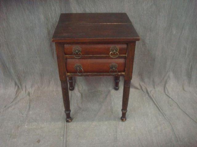 Appraisal: Empire Drawer End Table From an Eastchester home Dimensions x