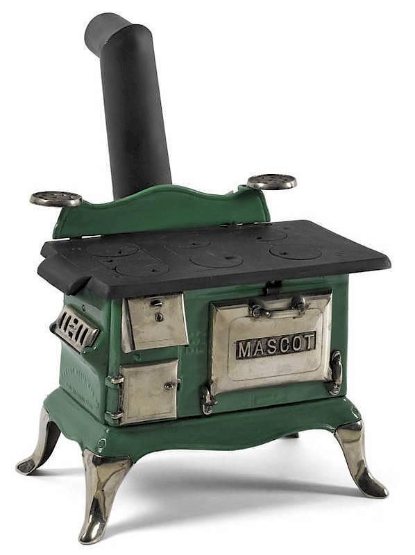 Appraisal: Mascot Stove Mfg Co cast iron and nickel Masco Mascot