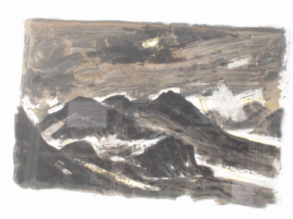 Appraisal: SIR KYFFIN WILLIAMS R A - Welsh Mountain Landscape colour