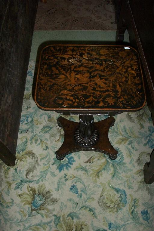 Appraisal: A late Regency William IV occasional table the rectangular top