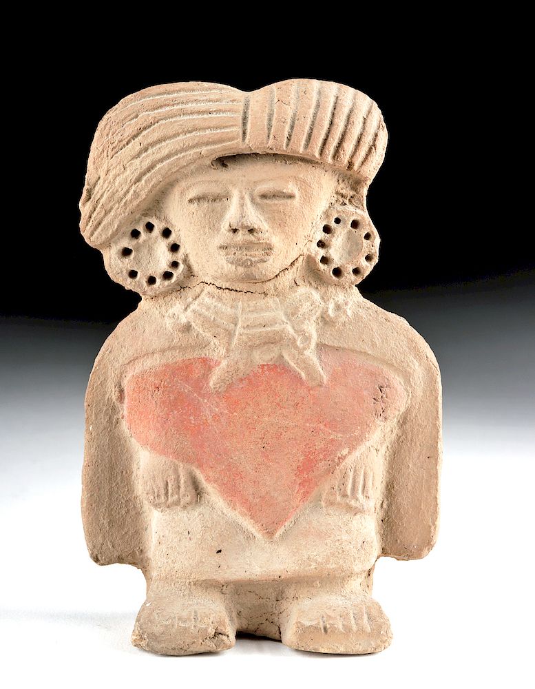 Appraisal: Teotihuacan Pottery Standing Figure Pre-Columbian Valley of Mexico Teotihuacan ca