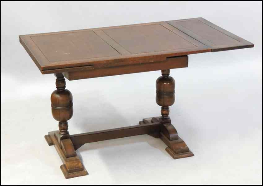 Appraisal: ENGLISH OAK DRAW LEAF TABLE H '' W '' D