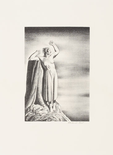 Appraisal: ROCKWELL KENT Two lithographs Farewell x mm x inches full