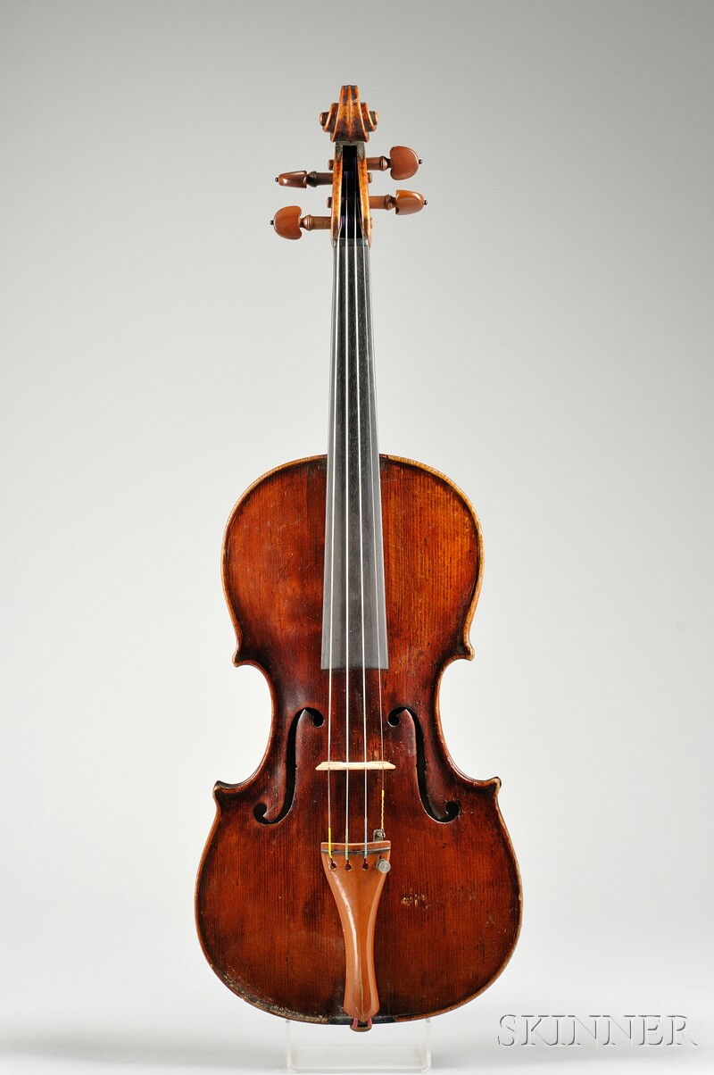 Appraisal: German Violin c labeled GUARNERIUS length of back mm