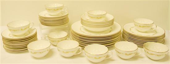 Appraisal: Royal Doulton porcelain dinnerware set ''French Provincial'' pattern eleven dinner