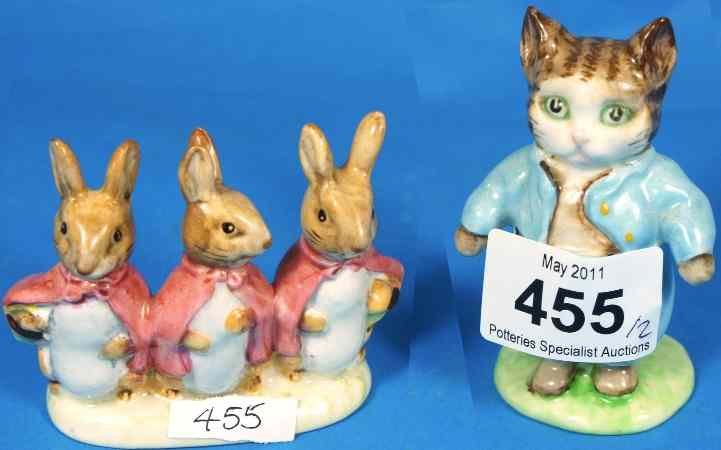 Appraisal: Beswick Beatrix Potter Figures Flopsy Mopsy and Cottontail and Tom