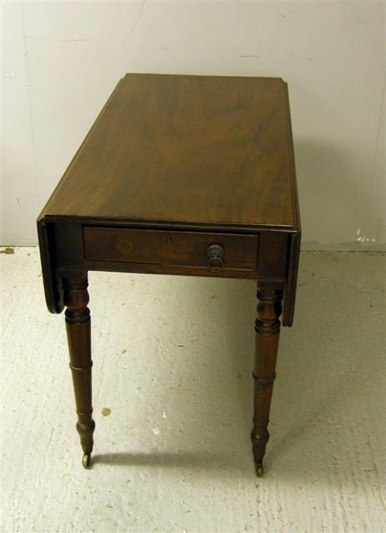 Appraisal: th century mahogany pembroke table h w d in