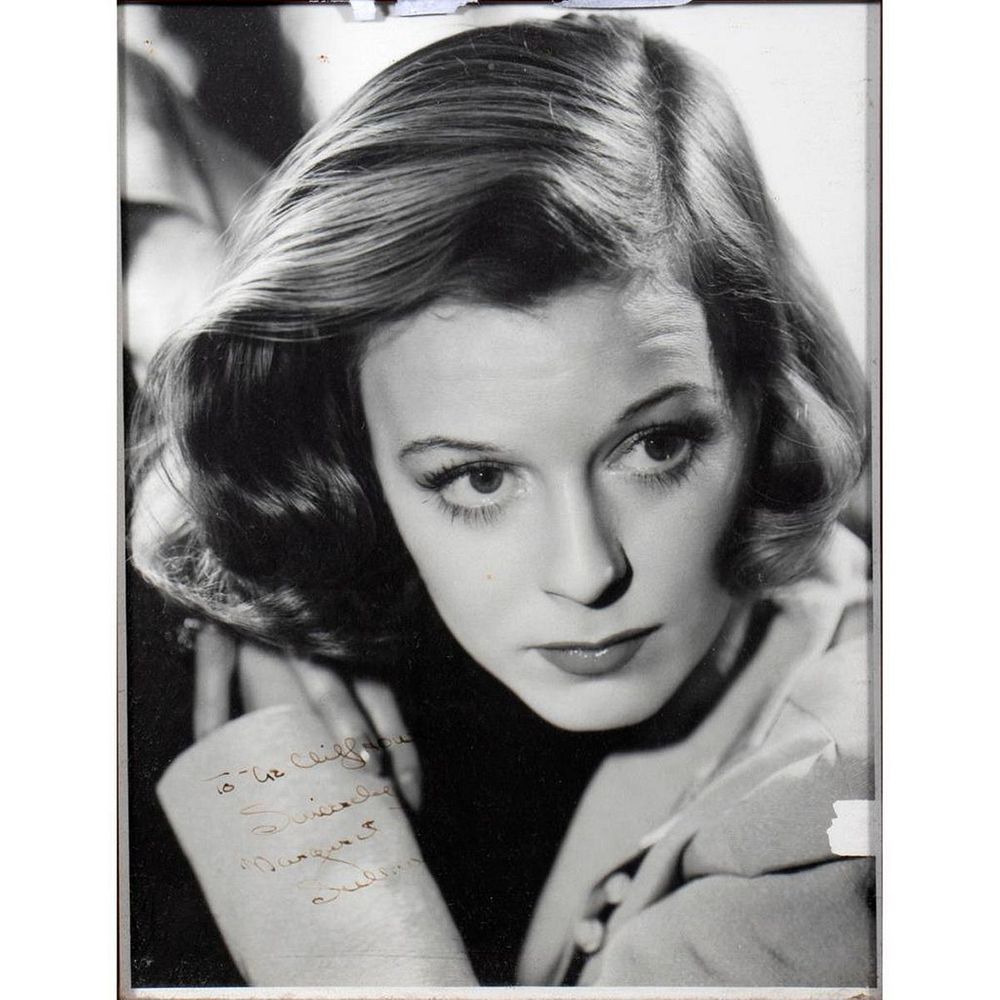 Appraisal: Margaret Sullavan Original autographed inscribed photograph Size x Condition Showing