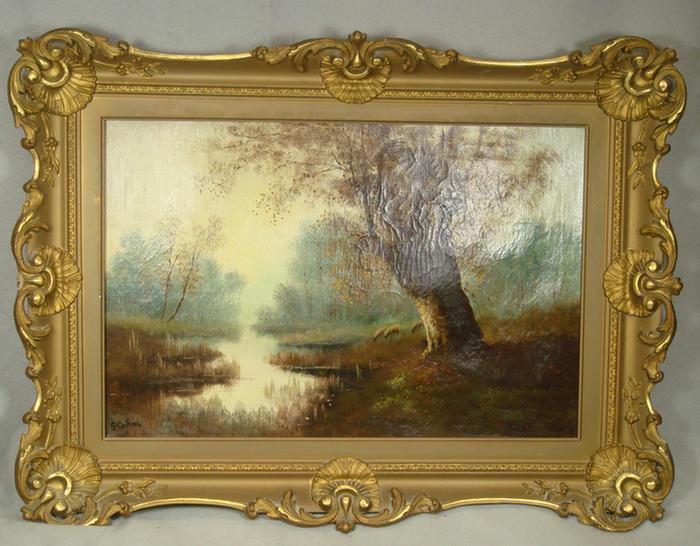 Appraisal: G Collins th th c o c Sheep in Stream